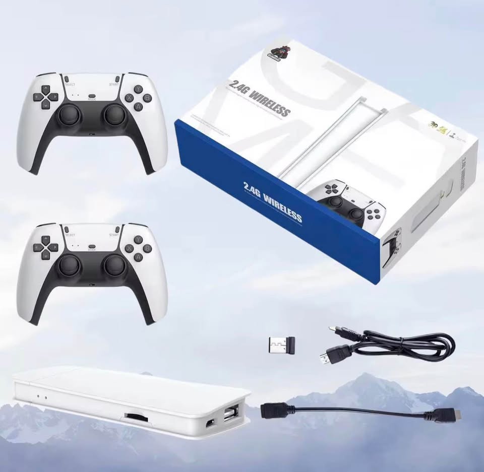 Retro 2.4G Wireless Gaming Console – 20,000 Preinstalled Games, Plug & Play
