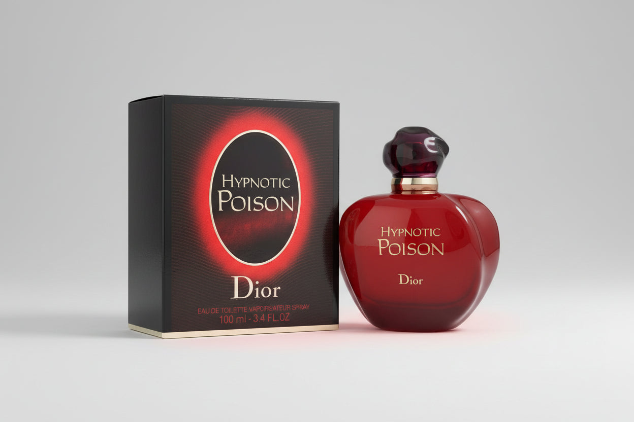 Hypnotic Poison Eau De Toilette Spray 100ml (3.4oz) – Sweet Vanilla Almond Warm Women’s Fragrance