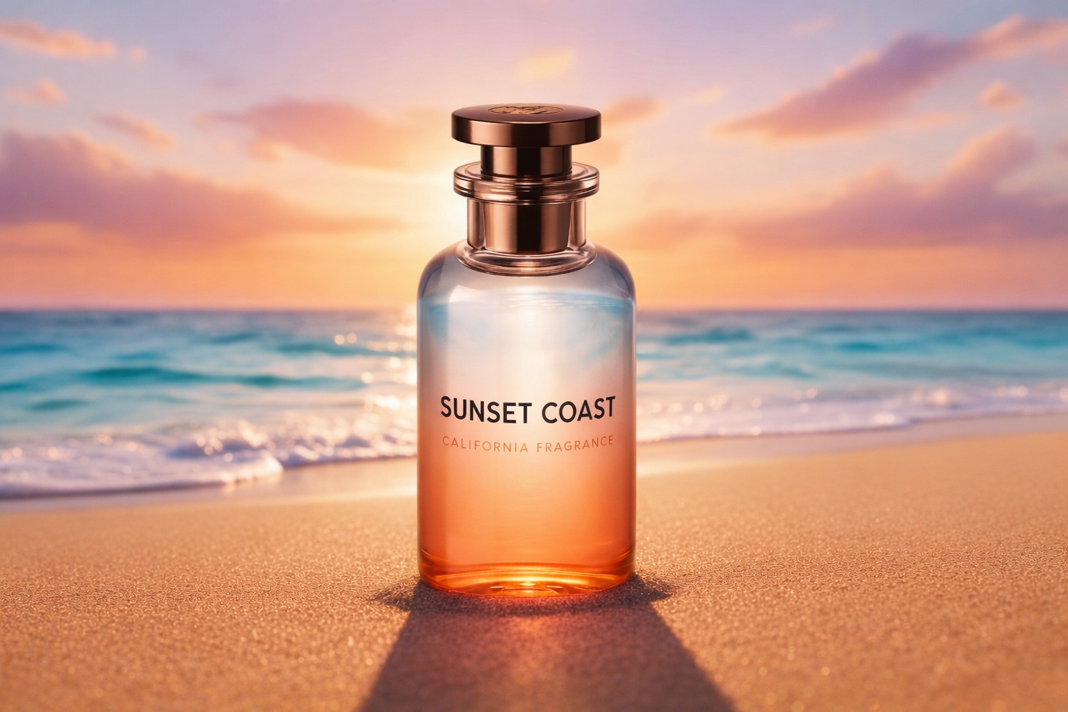 Sunset Coast California Fragrance 100ml – Fresh Coastal Citrus & Warm Sunset Glow Long-Lasting Unisex Eau De Parfum