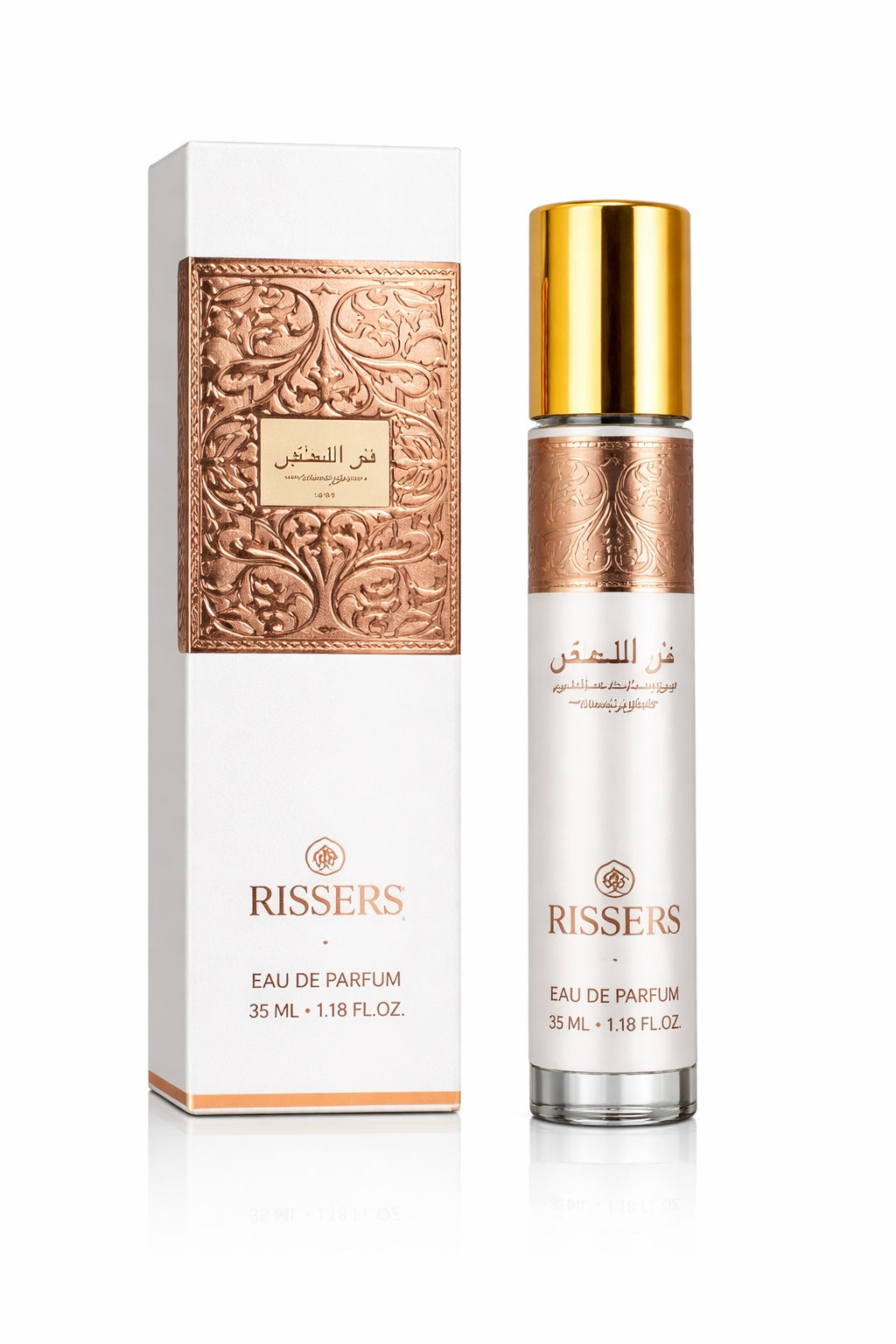 35ML Arabic Men’s Perfume Travel Spray – Long Lasting Luxury Eau De Parfum | Rissers White Gold