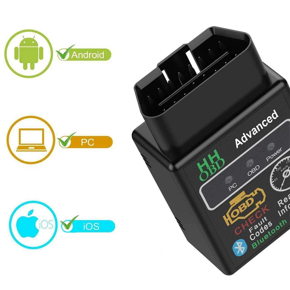 ELM327 Bluetooth OBD2 Scanner for Cars – Check Engine Light Code Reader (iOS/Android)